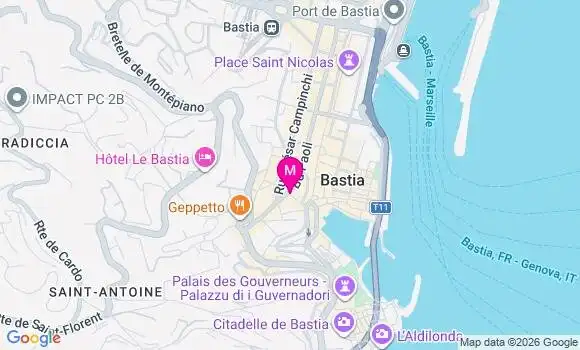 Localisation Mtre Massiani Antonetti Laurie