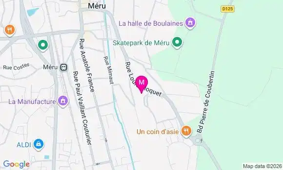 Localisation Mtre Nouvian Caroline