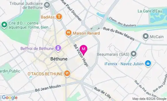 Localisation Mtre Guislain Valentin
