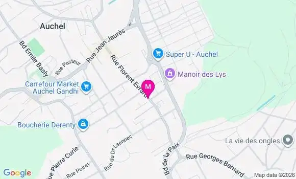 Localisation Mtre Henne Bertrand