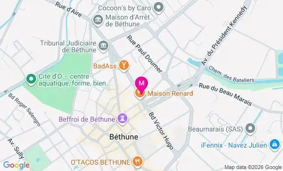 Localisation Mtre Verfaillie Lecomte Pauline