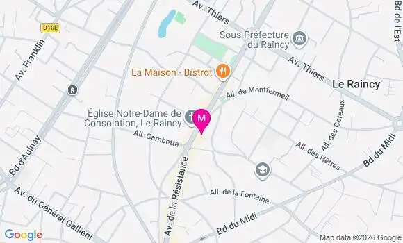 Localisation Mtre Bergeron Antoine