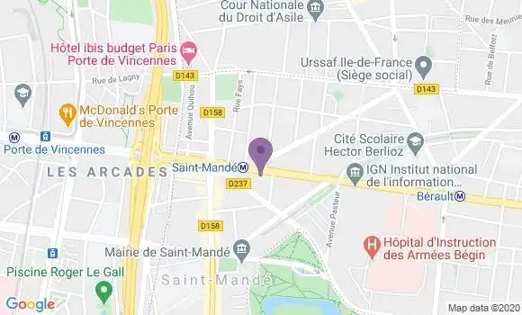 Localisation Mtre Vitel Nathalie