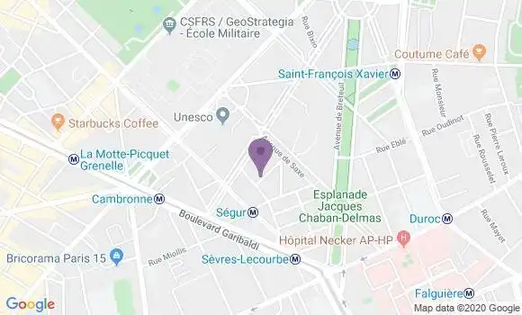 Localisation Mtre Fa Benjamin