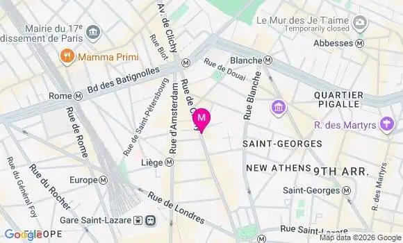 Localisation Mtre Fabiani Julia