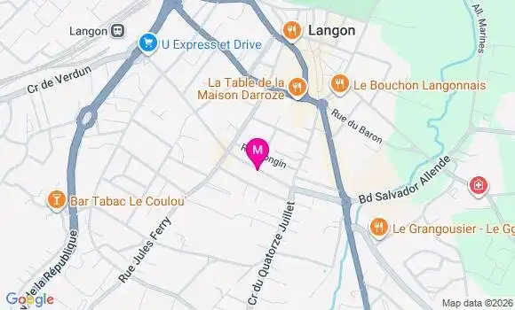 Localisation Mtre Poujardieu Jennifer