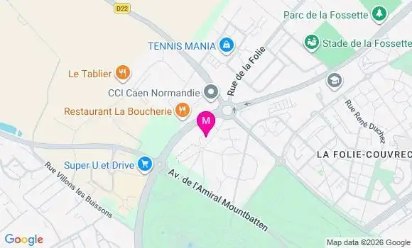 Localisation Mtre Vornières Liz