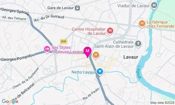 Localisation Mtre Levan Caroline