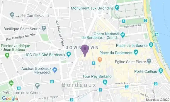 Localisation Mtre Beguerie Lourau Anne