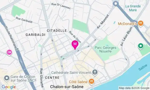 Localisation Mtre Voirin Sandy