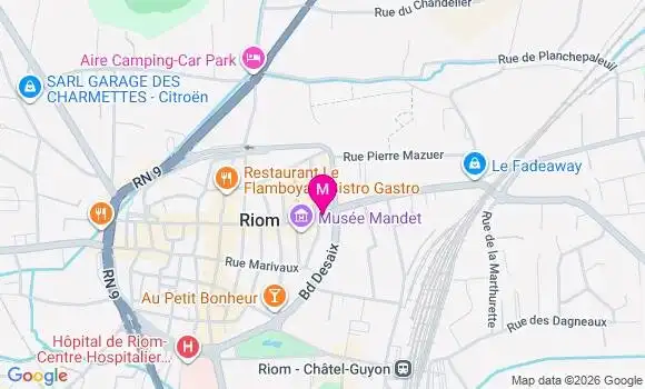 Localisation Mtre Brioude Elizabeth