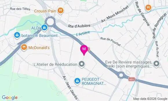 Localisation Mtre Degioanni Nathaël