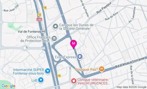 Localisation Mtre Aubert Nicolas