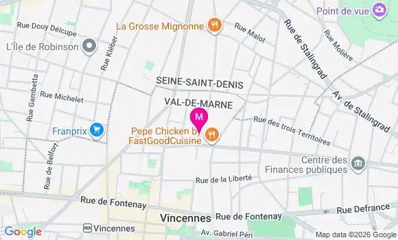 Localisation Mtre Couzon Catherine
