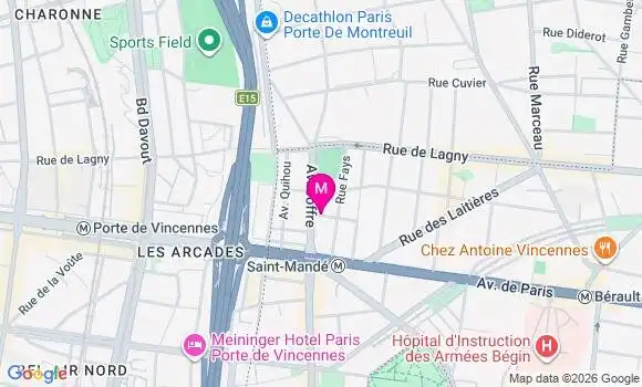 Localisation Mtre Franco Lucie