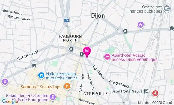 Localisation Mtre Minel Pernel Nathalie