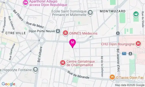 Localisation Mtre Six Pauline