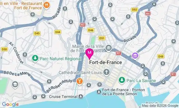 Localisation Mtre M