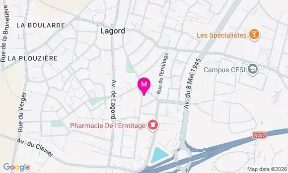 Localisation Mtre Meyrand Magalie
