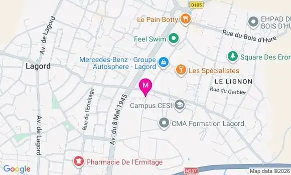 Localisation Mtre Viel Hélène