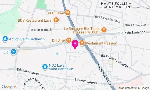 Localisation Mtre Besnier Elise