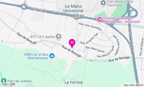 Localisation Mtre Mangin Claire