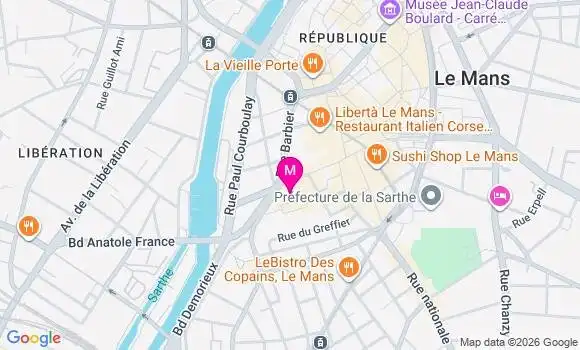 Localisation Mtre Moreau Sylvie