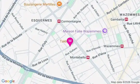 Localisation Mtre Cabaret Oriane