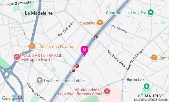 Localisation Mtre Clay Diego