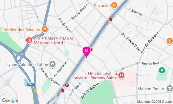 Localisation Mtre Desmarez Axelle