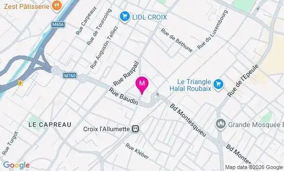 Localisation Mtre Guionnet Calliope