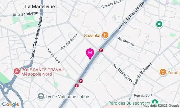 Localisation Mtre Lemaitre Thibaud