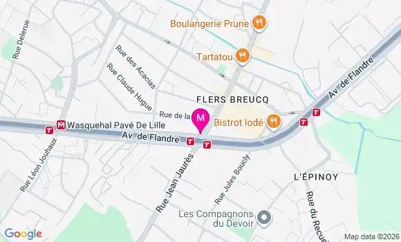 Localisation Mtre Maes Flavie