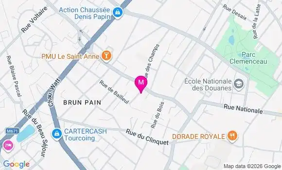 Localisation Mtre Theolas Sandie