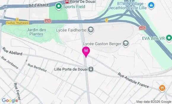 Localisation Mtre Touret Huygens Audrey