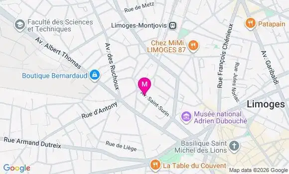 Localisation Mtre Cardona Hugo