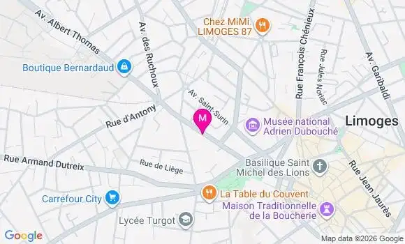 Localisation Mtre Desfarges Pierre