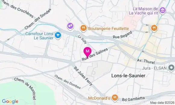 Localisation Mtre Ferrier Laura