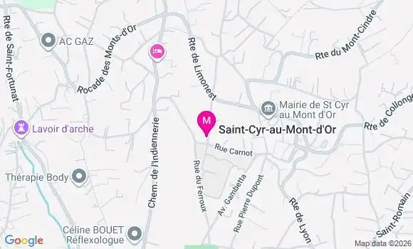 Localisation Mtre Beraud Isabelle