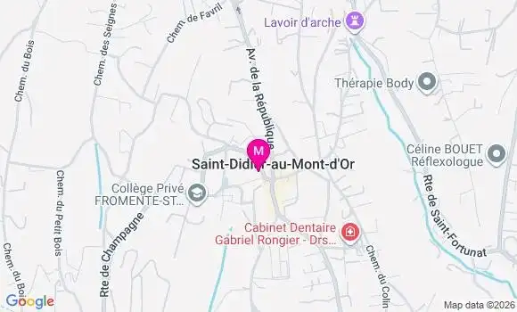 Localisation Mtre Billotet Caroline