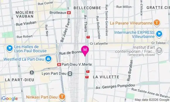 Localisation Mtre Brouquier Constance