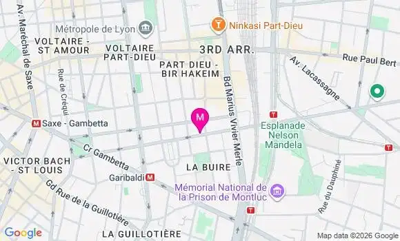 Localisation Mtre Lallemand Audrey