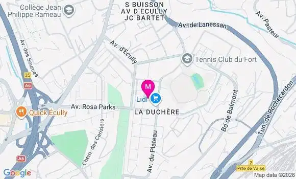 Localisation Mtre Pellicer Alexis
