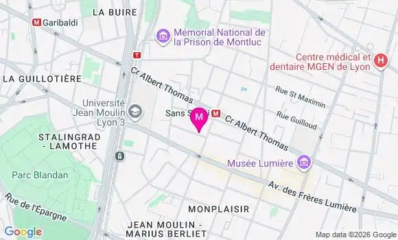 Localisation Mtre Perret Lucille