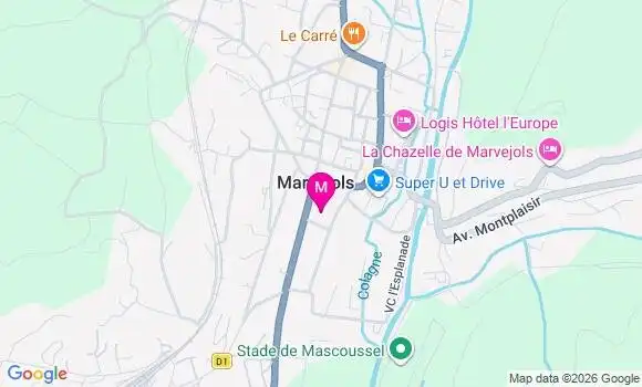 Localisation Mtre Carrel Edith