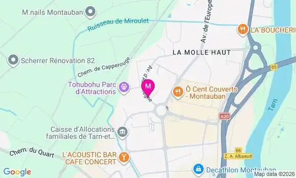 Localisation Mtre Benac Fanny