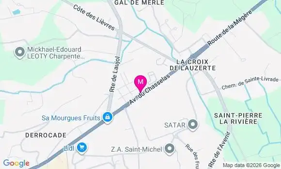 Localisation Mtre Delbouys Sylvanie