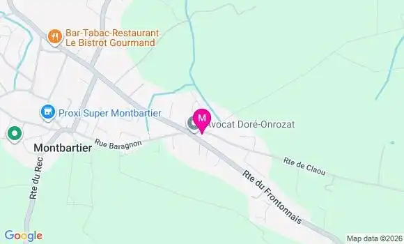 Localisation Mtre Dore Onrozat Carole