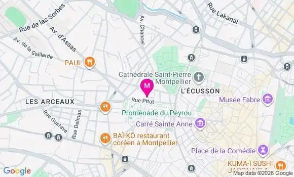 Localisation Mtre Bertrand Vincent