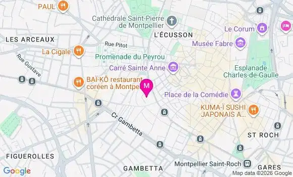 Localisation Mtre Esteve Caroline